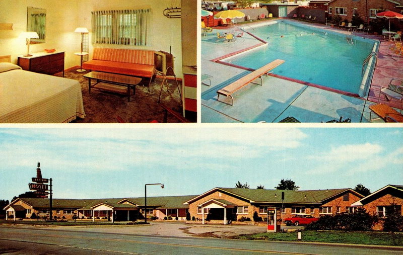 Regency Inn (Bel-Air Motel) - Old Postcard (newer photo)
